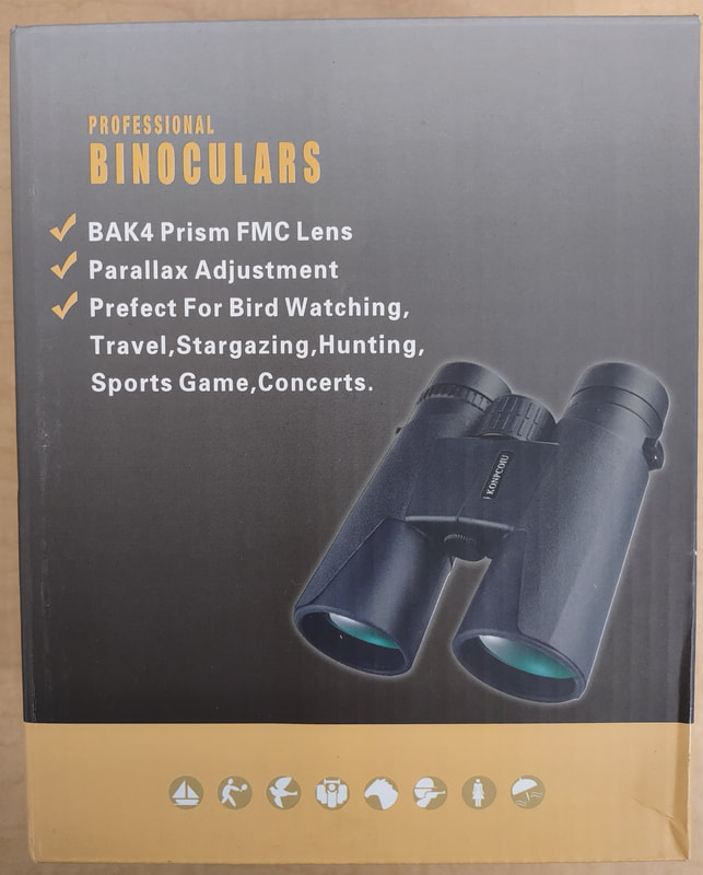 12x42 Binoculars. Waterproof and compact. Replacement Value: $30
