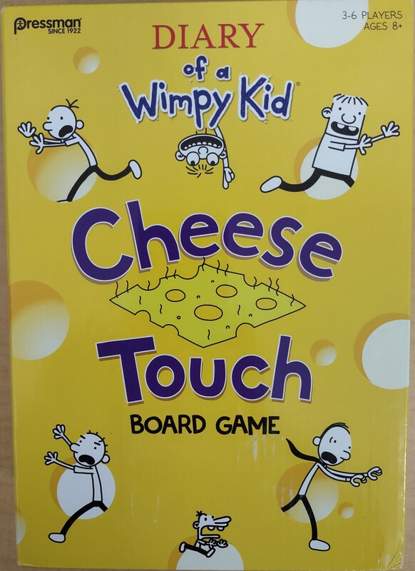 Diary of a Wimpy Kid Cheese Touch Board Game. Move your mover around the game board. Depending on where you end up, you'll be playing different categories.

In Who Said What, all players will secretly write down an answer to a question like "if you could only eat one food for the rest of your life, what would it be?"

Go through the answers and try to guess who said what. Correct answers move you closer to finish. But wrong answers can give you the cheese. Try to get rid of it as fast as you can. 
3-6 players, ages 8+. Replacement Value: $17