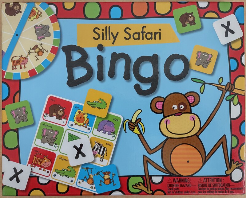 illy Safari Bingo is a fun take on the classic game for children and parents to enjoy together.

The simple game of luck will captivate children
and keep them entertained as they try their
hardest to win.The box contains four playing boards, animal cards, a spinner, and instructions to play three great games: Bingo, Memory Bingo and Pairs. The instructions include ideas for extending or simplifying play.

Lara Ede's cute illustrations make this game fun for little ones who love animals, while they practise hand-eye coordination and learn to be observant.Bright, fun and educational, this game is perfect for an afternoon with friends or family! Replacement value: $20