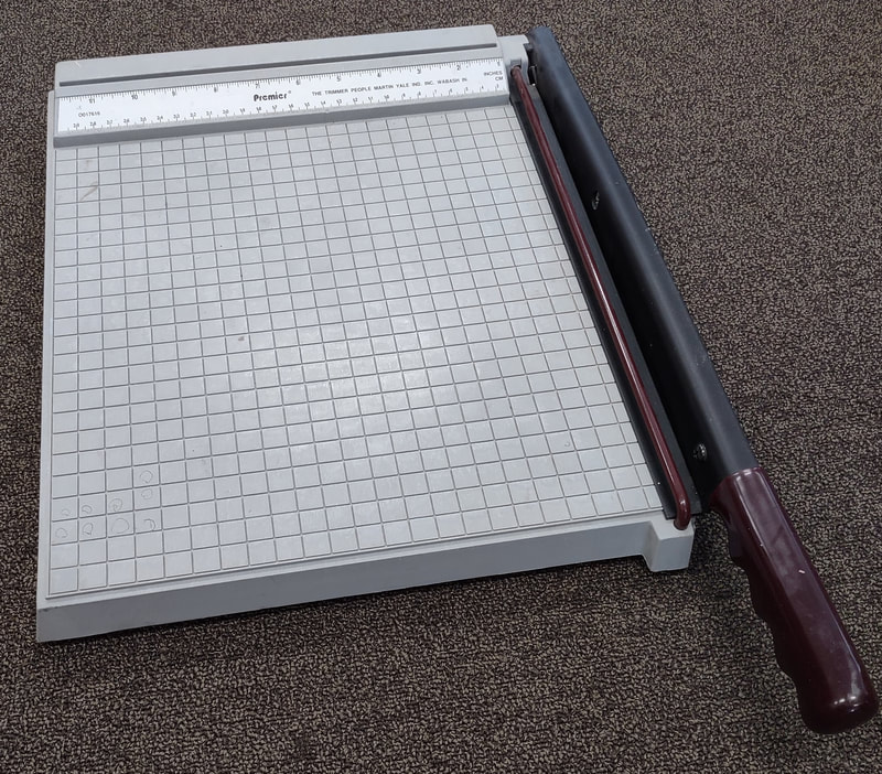 Paper Cutter Heavy Duty Metal Base. 12.5 x 9.8 x 1.2inch (L x W x H). Alignment grid and ruler for accurate measuring. Replacement value: $30